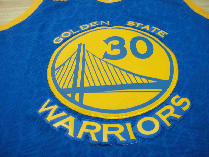 Maillot Crazy Light Leopard Warriors Curry 30 Bleu